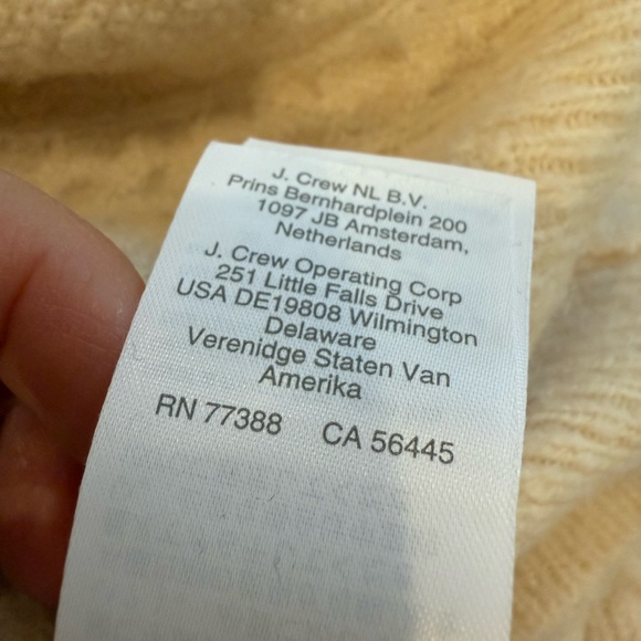 J. Crew Stretch Wool Cable Knit Crewneck Sweater in Ivory - Picture 8 of 11